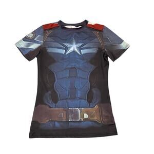 Under Armour Alter Ego Captain America Athletic Compression Shirt Large 14/16